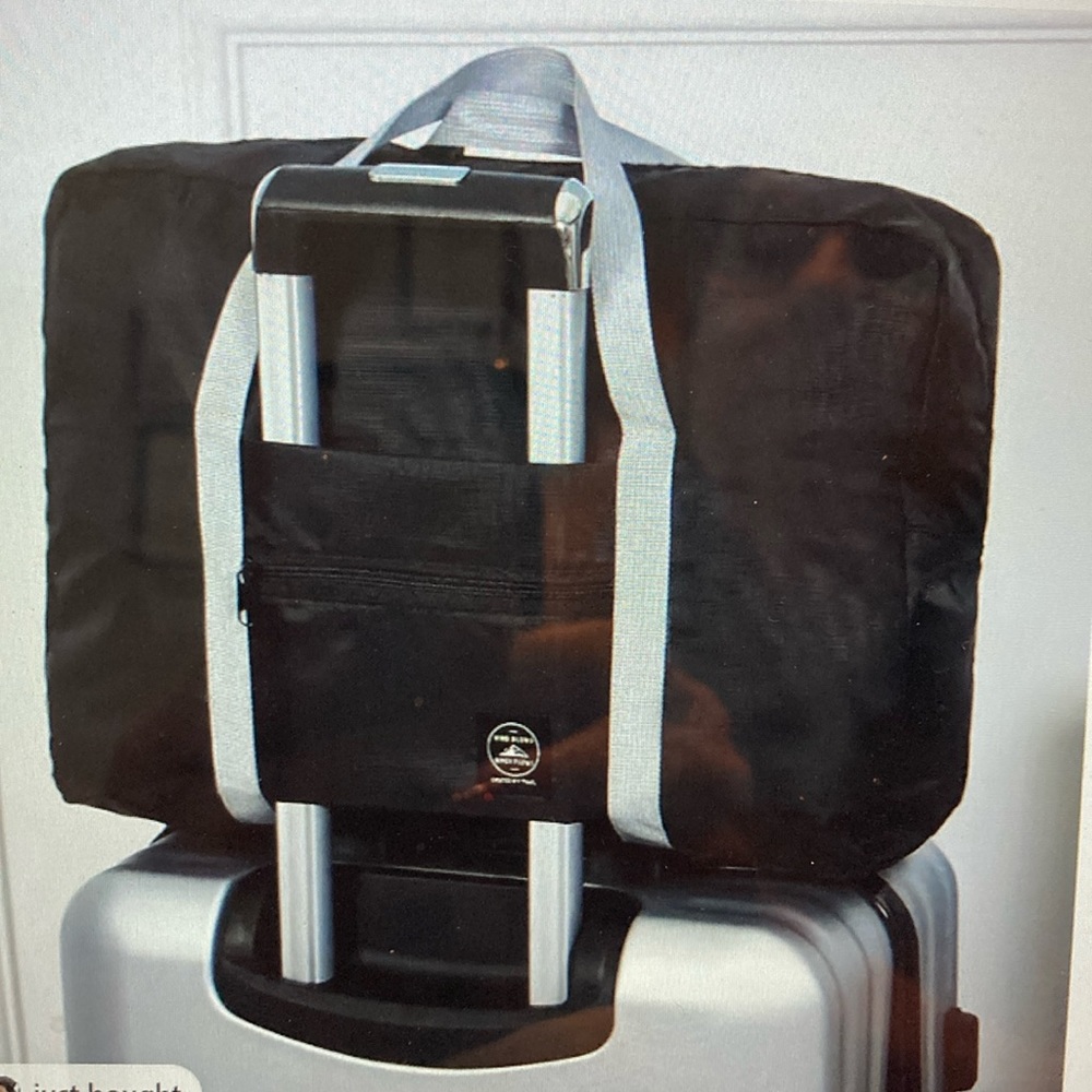 New Black waterproof nylon travel badge foldable packable